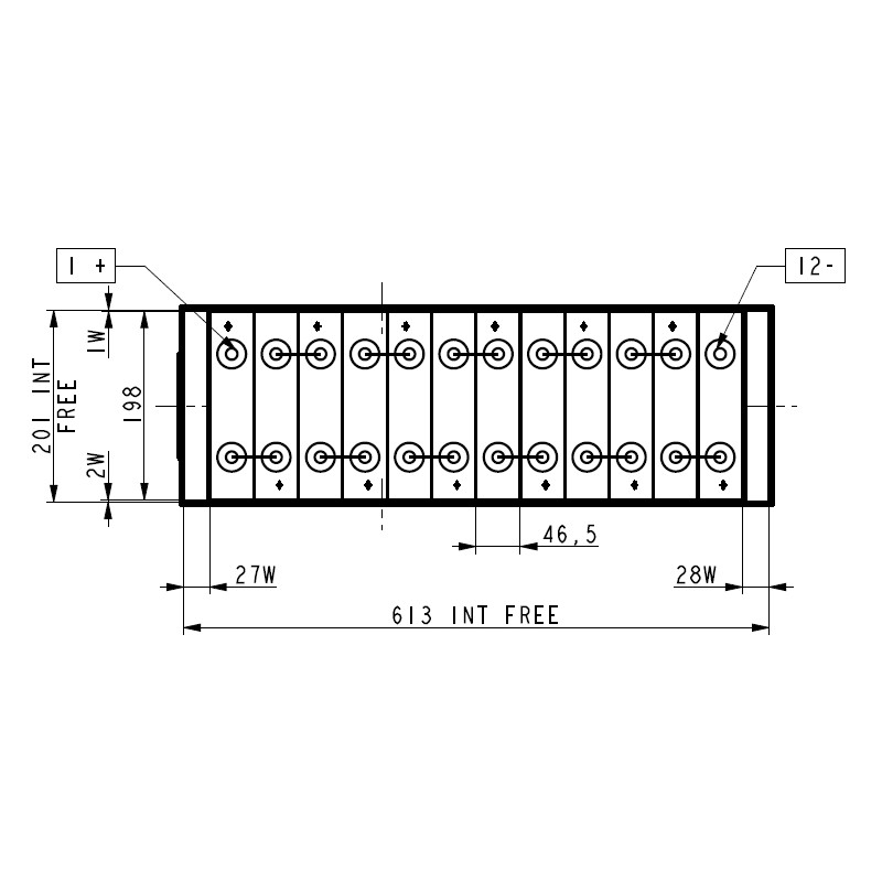 Batterie 24V 180Ah Fenwick L12, Fenwick T16, Loc A10