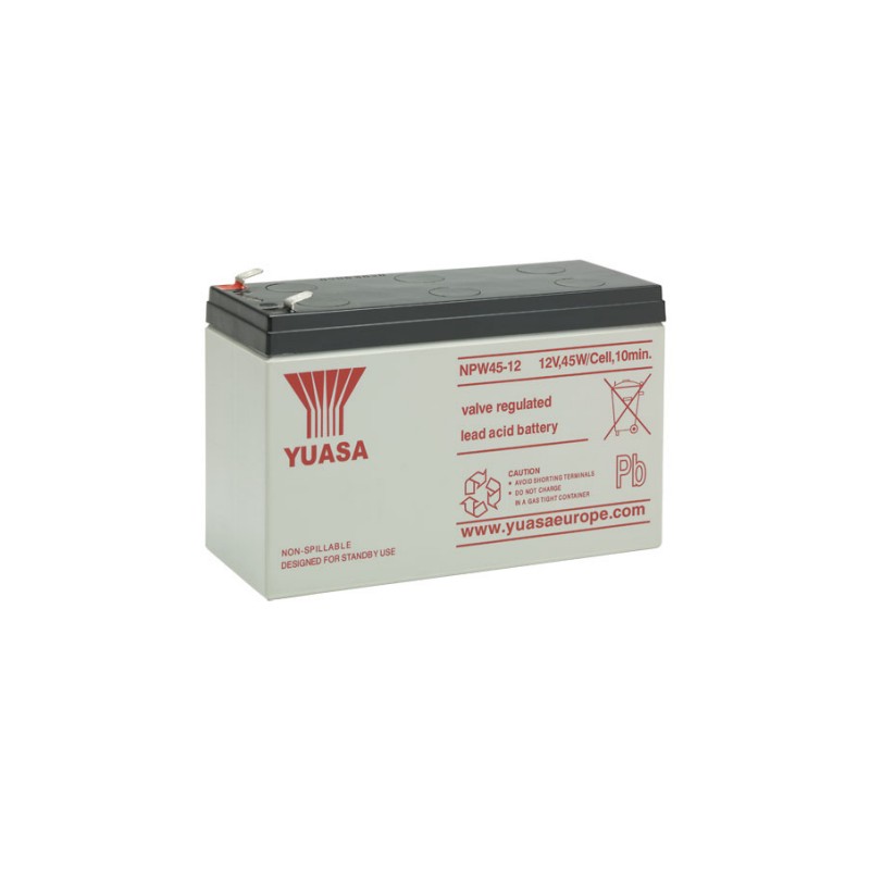 Batterie plomb AGM Yuasa NPW45-12 / 12V 7Ah