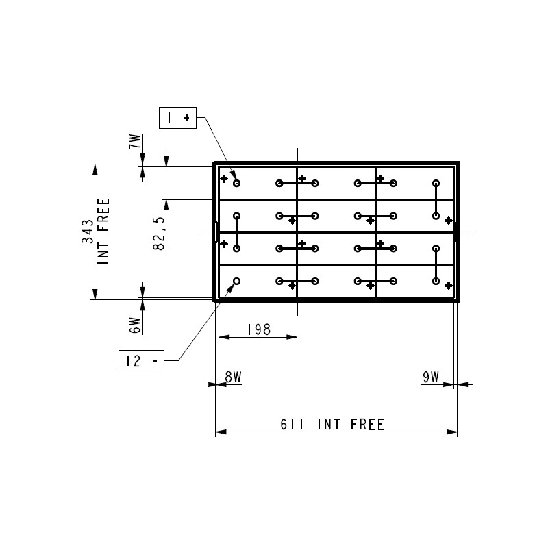 Batterie 24V 500Ah Fenwick L14, Fenwick T20, Jungheinrich ESE120, Still EGX12