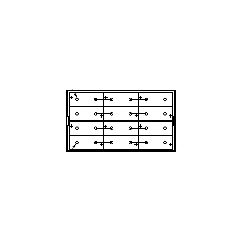 Batterie 24V 500Ah Fenwick L14, Fenwick T20, Jungheinrich ESE120, Still EGX12