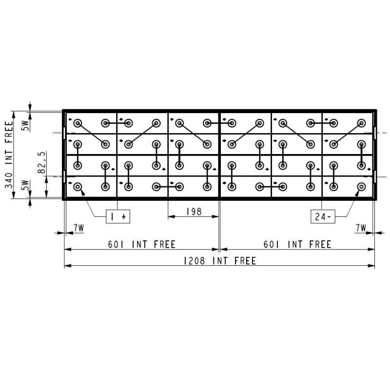 Batterie 48V 620Ah pour Jungheinrich ETV320, Fenwick R20, Hyster R1.6