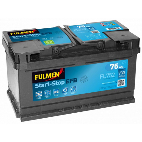 Batterie démarrage 'Start&Stop' Fulmen FL752 S&S