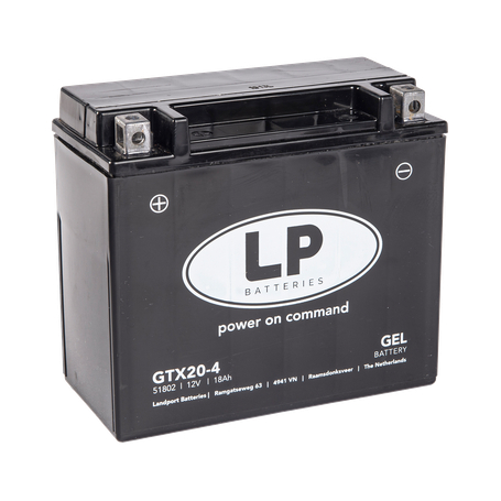 Batterie moto Landport GTX20-4 12V 18Ah