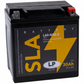 Landport L60-N30-3 / 12V 30Ah Batterie moto Landport L60-N30-3 12V 30Ah