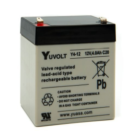 Yuvolt Y4-12 / 12V 4Ah Batterie plomb AGM Yuasa Y4-12 / 12V 4Ah