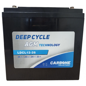 Leoch LDCL12-26 / 12V 26Ah Batterie AGM Leoch LDCL12-26