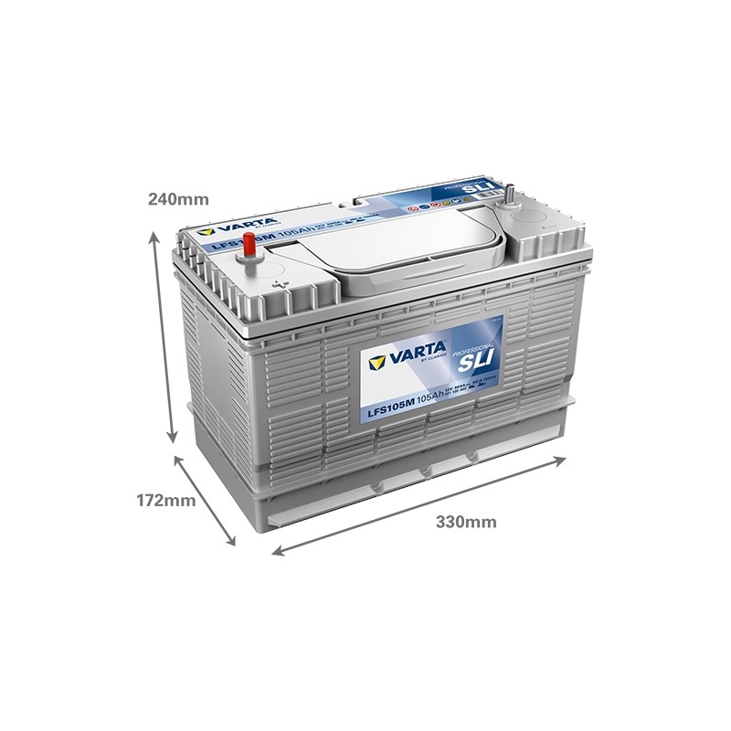 Batterie Varta LFS105M 12V 105Ah SLI