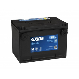 Exide EB708 / 12V 70Ah Batterie démarrage EB708 US/Américaine