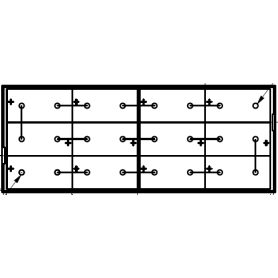 Batterie 24V 625Ah 5PzS625 Batterie 24V 625Ah pour Nissan SO1D13U, Fenwick E12, T20, Still R50-10, RX50-15