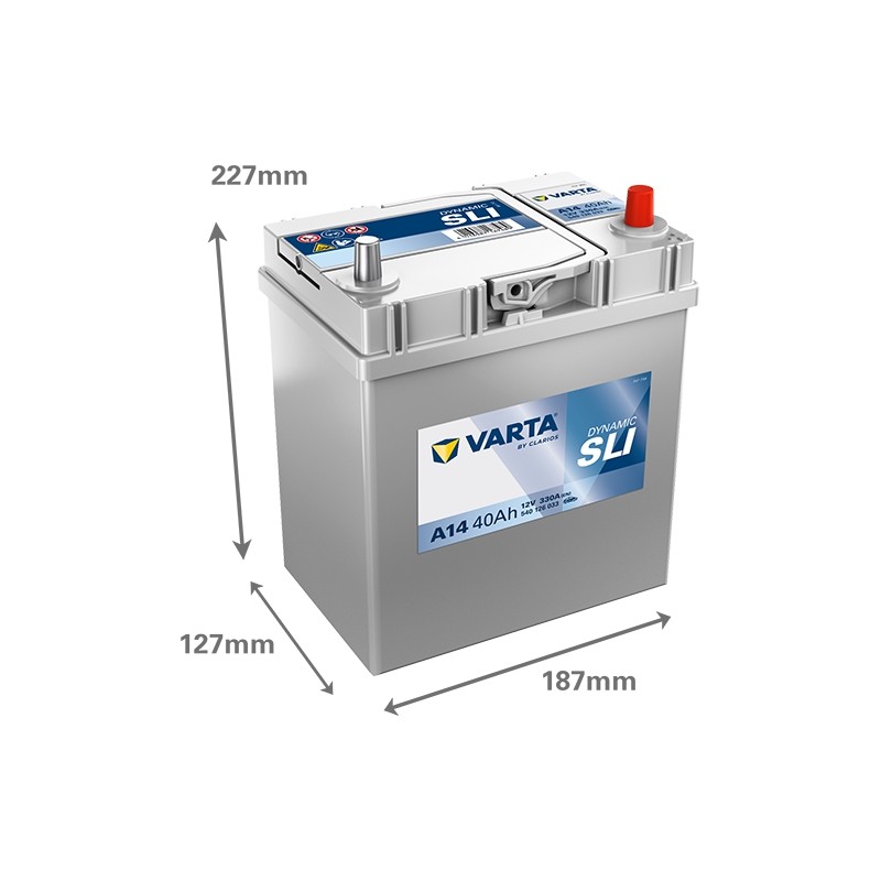 Batterie démarrage Varta A14 12V 40Ah