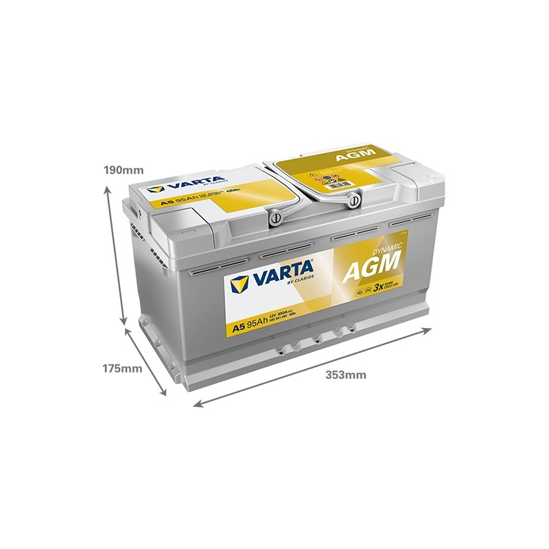 Batterie démarrage Varta A5 AGM Véhicules Légers Start & Stop