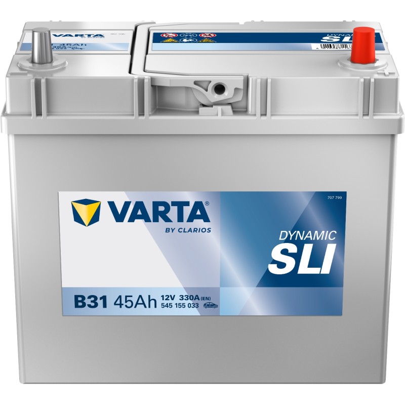 Batterie démarrage Varta B31 12V 45A