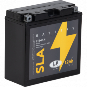Landport LT14B-4 / 12V 12Ah Batterie moto Landport YT14B4 12V 12Ah