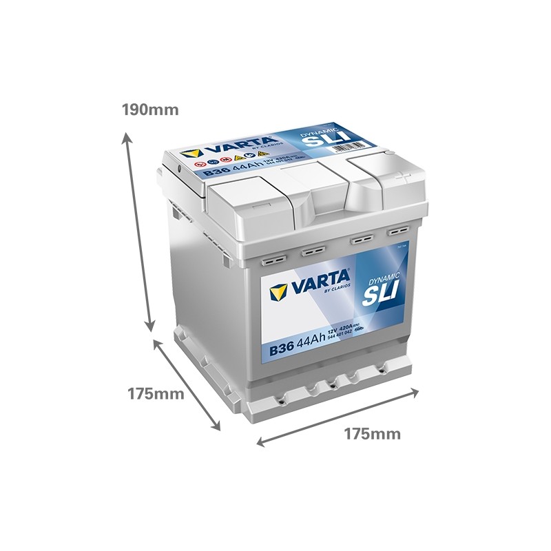 Batterie démarrage Varta B36 12V 44Ah
