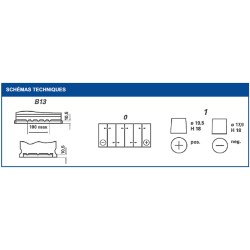 Batterie démarrage Varta B36 12V 44Ah