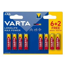 6+2 Piles gratuites AAA / LR3 Varta LongLife Max Power Varta LR03 / AAA