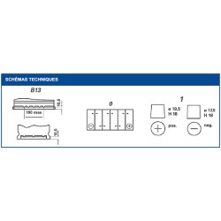 Batterie démarrage Varta C22 12V 52Ah