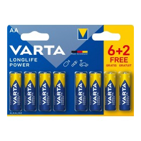 6+2 Piles gratuites AA / LR6 Varta LongLife Power Varta LR06 / AA