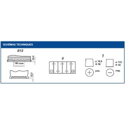 Batterie démarrage Varta D24 12V 60Ah