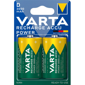 2 Piles D / LR20 Varta Accu Power 3000mAh Varta LR20 / D