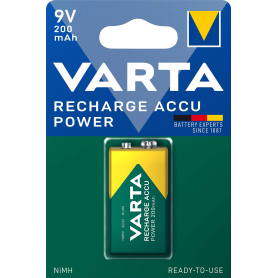 1 Pile 9V / LR22 Varta Accu Power 200mAh Varta LR22 / 9V