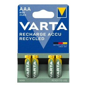 4 Piles AAA / LR3 Varta Accu Recycled 800mAh Varta LR03 / AAA