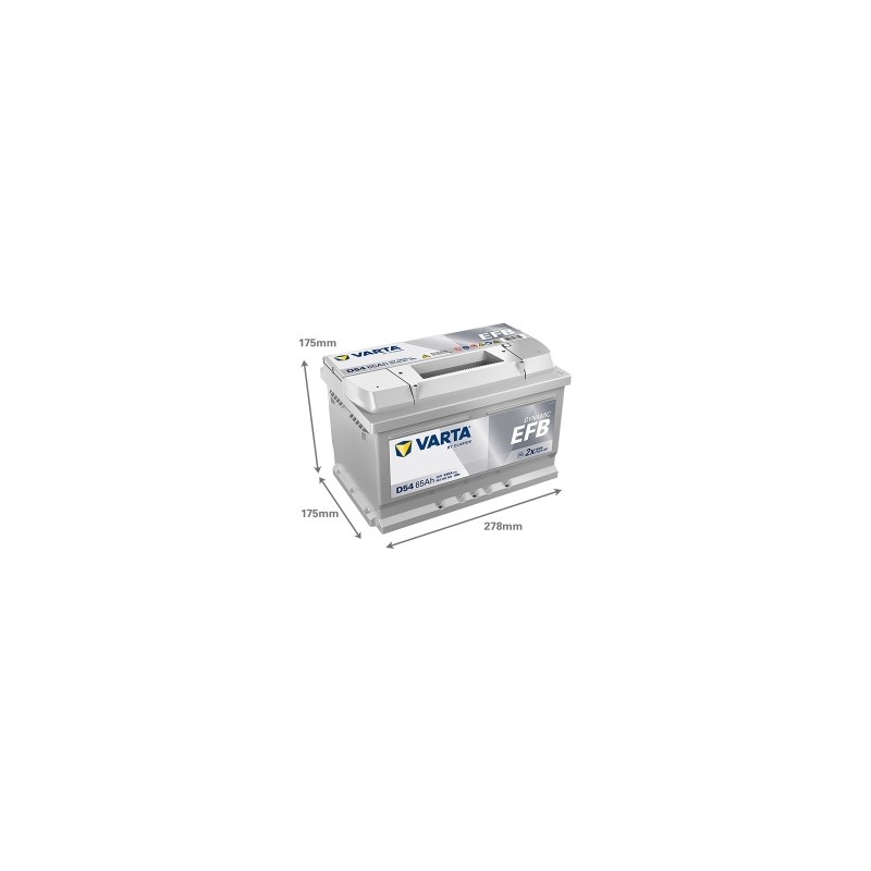 Batterie démarrage Varta D54 12V 65Ah