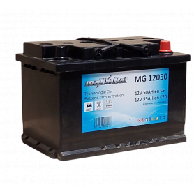 Maxxibat MG12050 12V 55Ah Batterie MG12050 12V 50AH