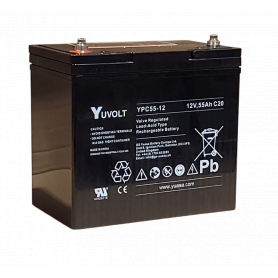 Yuasa YPC55-12 / 12V 55Ah Batterie fauteuil roulant Yuasa YPC55-12
