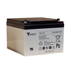 Yuvolt Y24-12 / 12V 24Ah Batterie plomb AGM Yuasa Y24-12