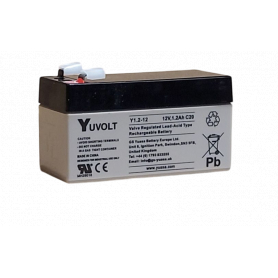 Yuvolt Y1.2-12 / 12V 1.2Ah Batterie plomb AGM Yuasa Y1.2-12