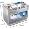 Batterie démarrage Varta E24 70Ah 630A