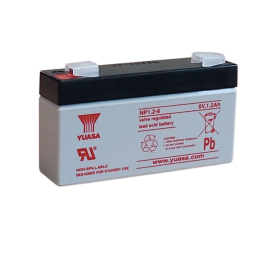 Yuasa NP1.2-6 / 6V 1.2Ah Batterie plomb AGM Yuasa NP1.2-6