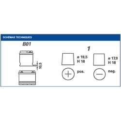Batterie démarrage Varta E24 70Ah 630A
