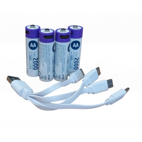 Piles AA / LR6 Lithium USB-C