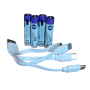 Piles AAA / LR3 Lithium USB-C