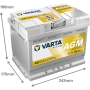 Batterie démarrage Varta A8 AGM Véhicules Légers Start & Stop