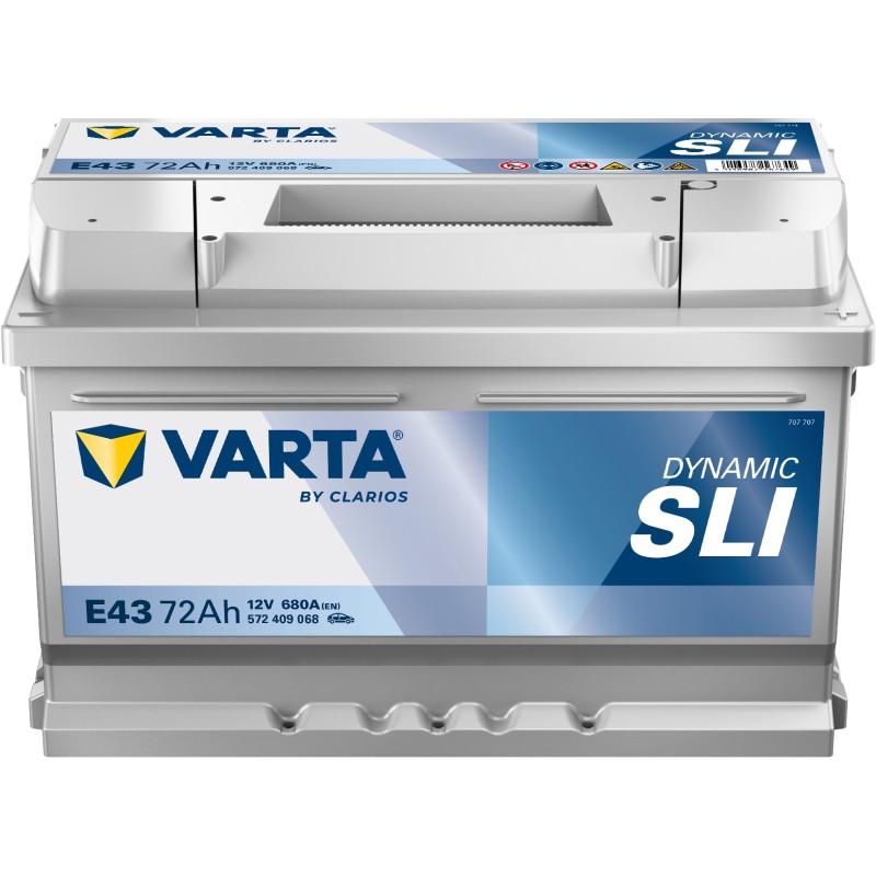Batterie démarrage Varta E43 72Ah 680A