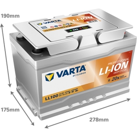 Batterie Lithium 100Ah pour Camping Car