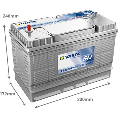 Batterie Varta LFS105M 12V 105Ah SLI