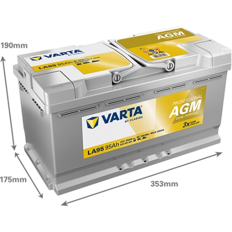 Varta LA95 12V 95Ah AGM Dual Purpose