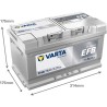 Batterie démarrage Varta E46 75Ah 730A