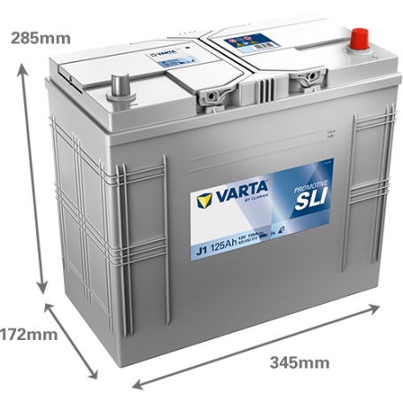 Batterie démarrage Varta J1 12V 125Ah