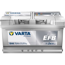 Batterie démarrage Varta E46 75Ah 730A