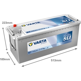Batterie Varta démarrage K7 12V 145Ah