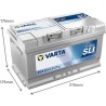 Batterie démarrage Varta F17 80Ah 740A