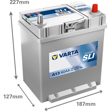 Batterie démarrage Varta A13 12V 40Ah