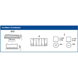 Batterie démarrage Varta G3 95Ah 800A