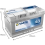 Batterie démarrage Varta F17 80Ah 740A