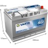Batterie démarrage Varta G7 95Ah 830A